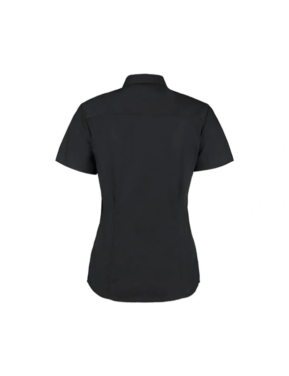Kustom Kit Ladies Corporate Oxford Short Sleeve Shirt, hi-res image number null