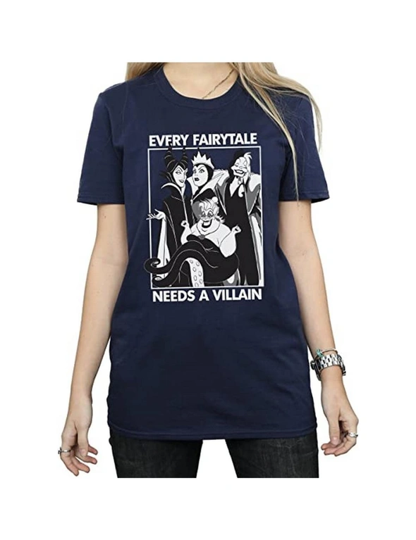 Disney Womens/Ladies Every Fairy Tale Needs A Villain Cotton T-Shirt, hi-res image number null