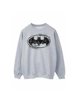 Batman Mens Sketch Logo Sweatshirt
