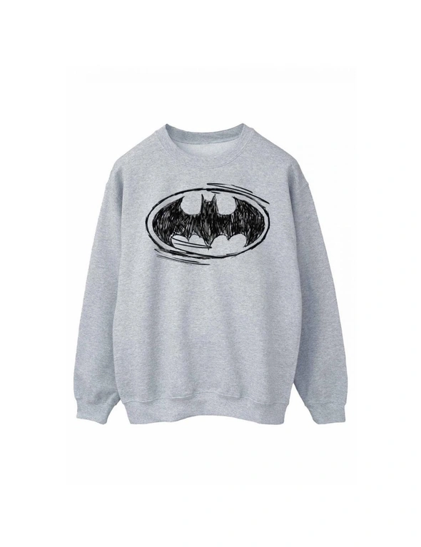 Batman Womens/Ladies Sketch Logo Sweatshirt, hi-res image number null