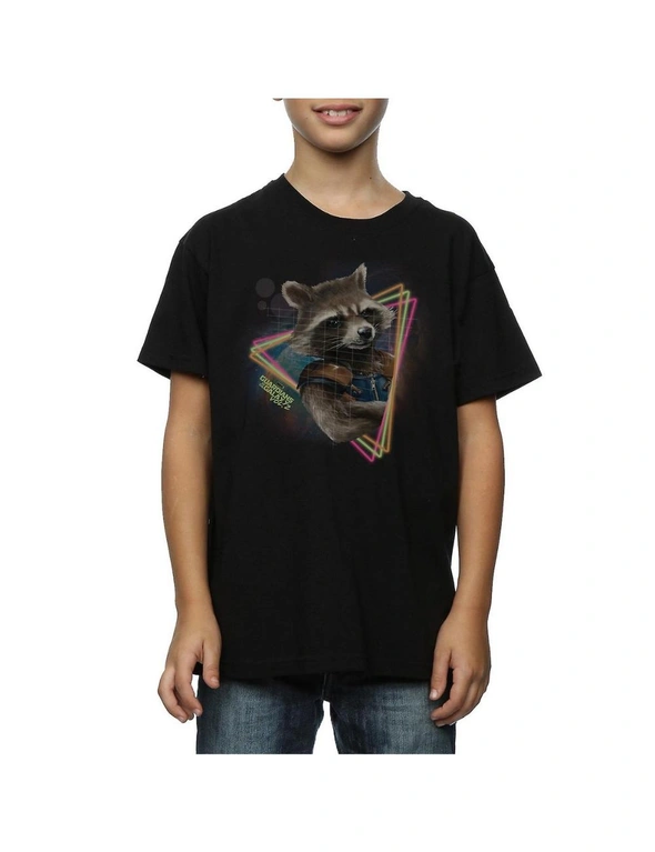 Guardians Of The Galaxy Boys Rocket Raccoon Neon T-Shirt, hi-res image number null