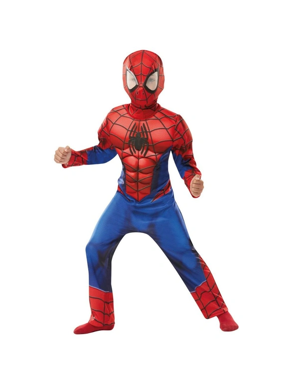 Spider-Man Boys Deluxe Muscles Costume, hi-res image number null