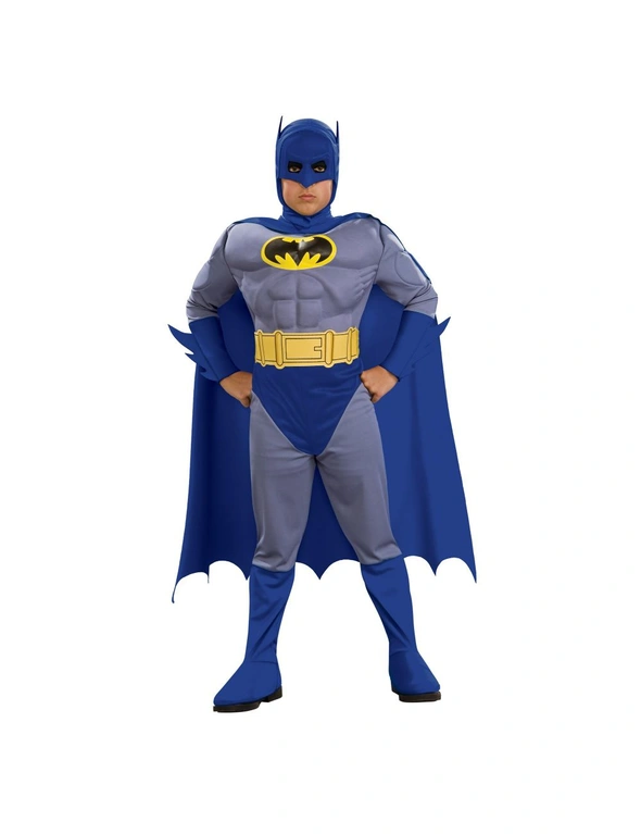 Batman Boys Deluxe Muscles Costume, hi-res image number null