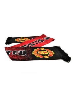 Manchester United FC Unisex Adults Speckled Scarf