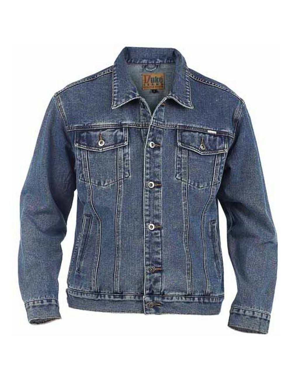 Duke Mens Kingsize Western Trucker Style Denim Jacket | Katies