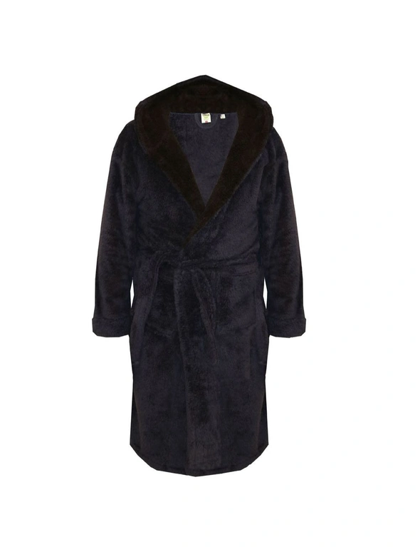 Duke Mens Newquay Hooded Dressing Gown, hi-res image number null