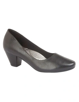 Boulevard Womens/Ladies PU Leather Plain Court Shoe (45mm Heel)