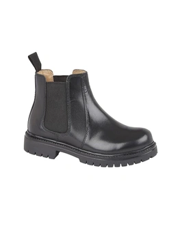 Roamers Boys Space Leather Ankle Boots