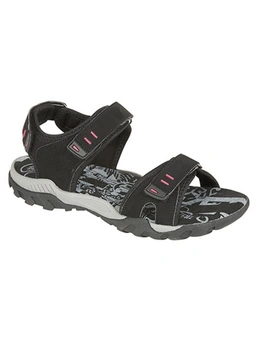 PDQ Womens/Ladies Toggle & Touch Fastening Sports Sandals
