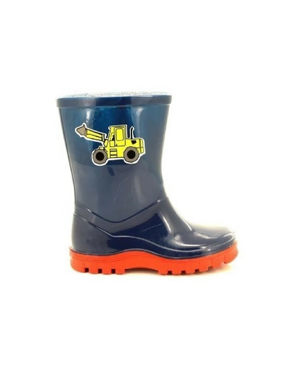 StormWells Boys Puddle Digger Wellingtons, hi-res image number null