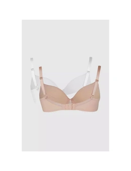 Gorgeous Womens/Ladies Wing Lace T-Shirt Bra (Pack of 2)