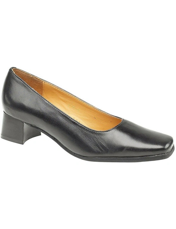 Amblers Walford Ladies Leather Court / Womens Shoes, hi-res image number null