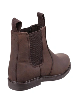 Amblers Childrens/Kids Pull On Leather Ankle Boots