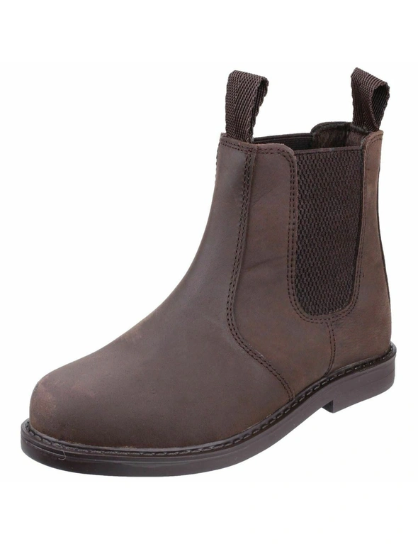 Amblers Childrens/Kids Pull On Leather Ankle Boots, hi-res image number null