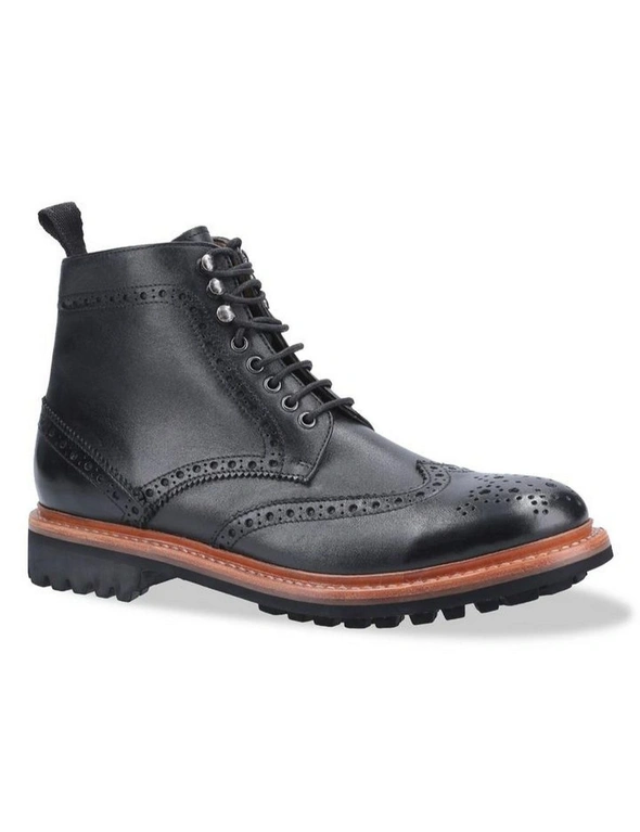 Cotswold Mens Rissington Commando Lace Up Leather Dress Boot, hi-res image number null