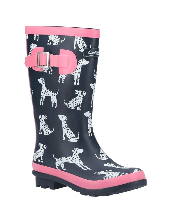 Cotswold Girls Spot Wellington Boots, hi-res image number null