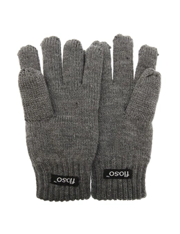FLOSO Childrens Unisex Knitted Thermal Thinsulate Gloves (3M 40g)