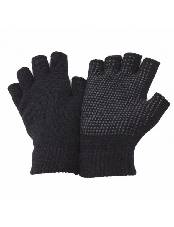 FLOSO Unisex Fingerless Magic Gloves With Grip, hi-res image number null