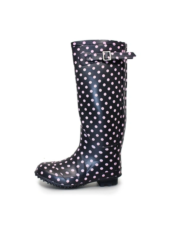 Lunar Womens/Ladies Spotted Rubber Wellington Boots, hi-res image number null