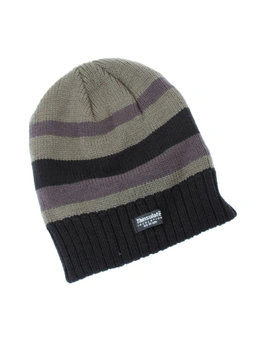 FLOSO Mens Striped Thermal Thinsulate Winter Hat (3M 40g)