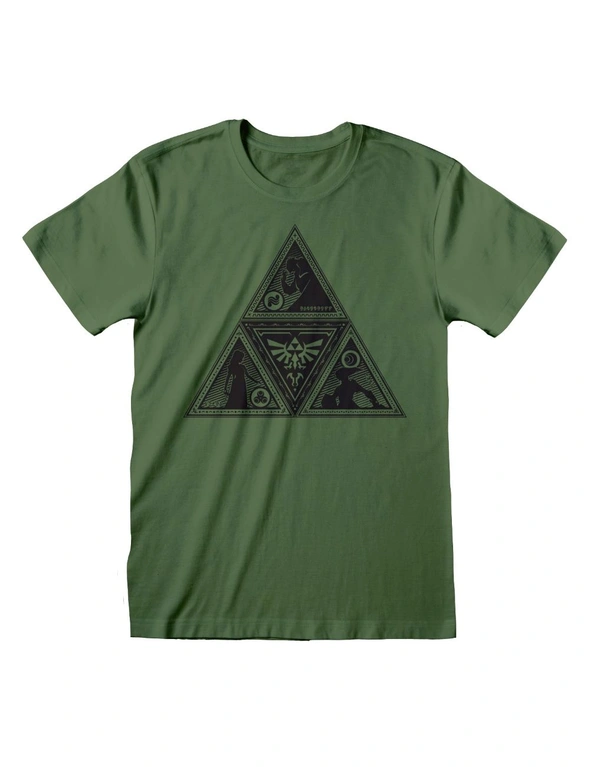 Nintendo Unisex Adult Triforce Legend Of Zelda T-Shirt, hi-res image number null