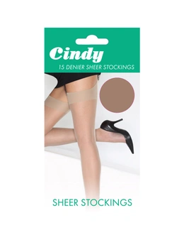 Cindy Womens/Ladies 10 Denier Ultra Sheer Stockings (1 Pair) (One