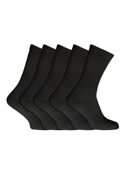 Mens Plain Sports Socks (Pack Of 5)