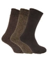 Mens Wool Blend Fully Cushioned Thermal Boot Socks (Pack Of 3), hi-res