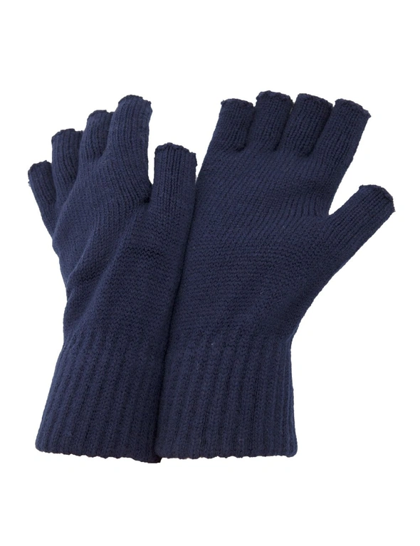 FLOSO Mens Fingerless Winter Gloves, hi-res image number null