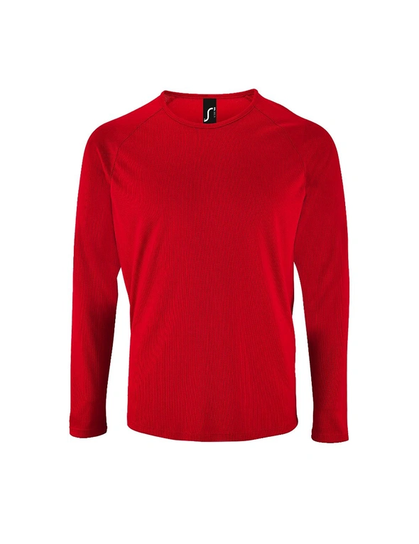 SOLS Mens Sporty Long Sleeve Performance T-Shirt, hi-res image number null