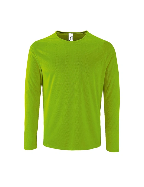 SOLS Mens Sporty Long Sleeve Performance T-Shirt, hi-res image number null