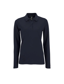 SOLS Womens/Ladies Perfect Long Sleeve Pique Polo Shirt