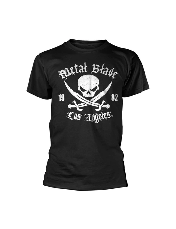 Metal Blade Records Unisex Adult Pirate Logo T-Shirt, hi-res image number null