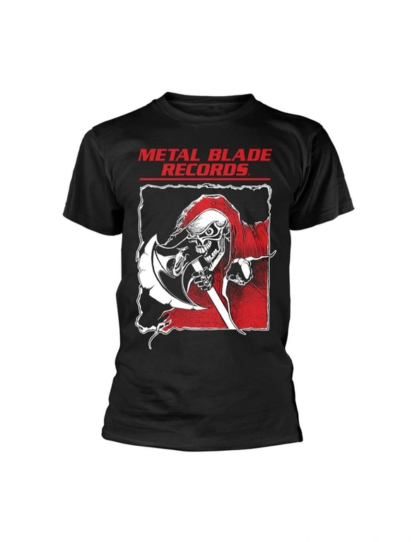 Metal Blade Records Unisex Adult Old School Reaper Back Print T-Shirt, hi-res image number null