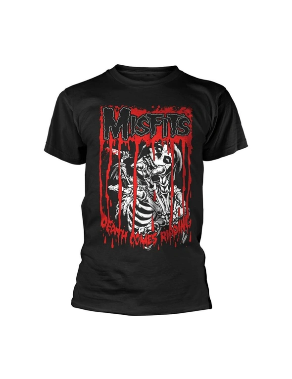 Misfits Unisex Adult Death Comes Ripping T-Shirt, hi-res image number null