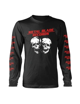 Metal Blade Records Unisex Adult Crushed Skulls Long-Sleeved T-Shirt