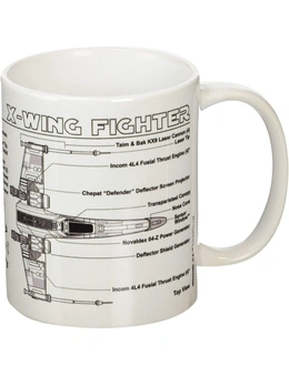 Star Wars X-Wing Fighter Sketch Mug