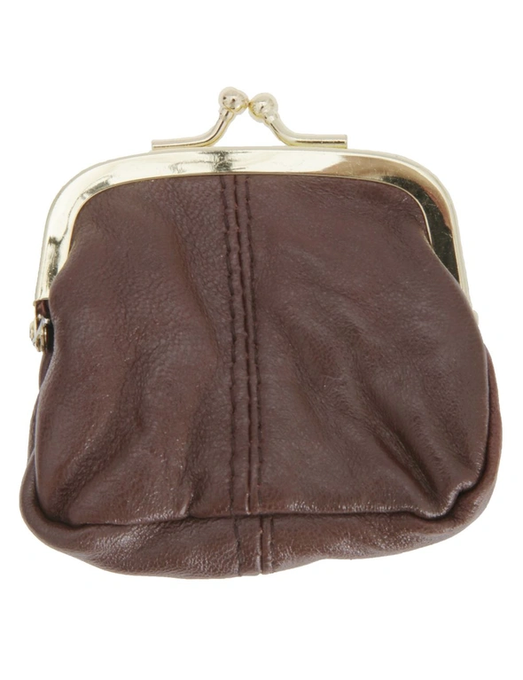 Womens/Ladies Soft Leather Coin Purse With Metal Clasp, hi-res image number null