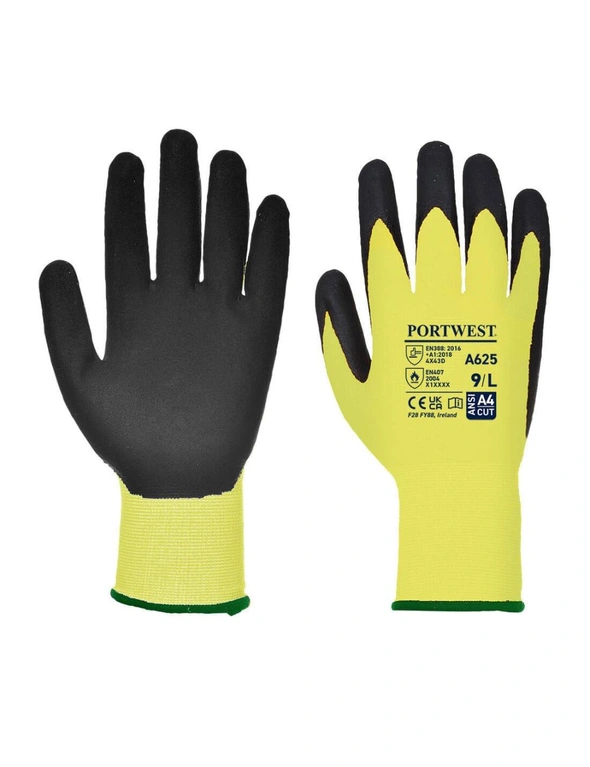 Portwest Unisex Adult A625 Vis Tex Cut Resistant Gloves, hi-res image number null