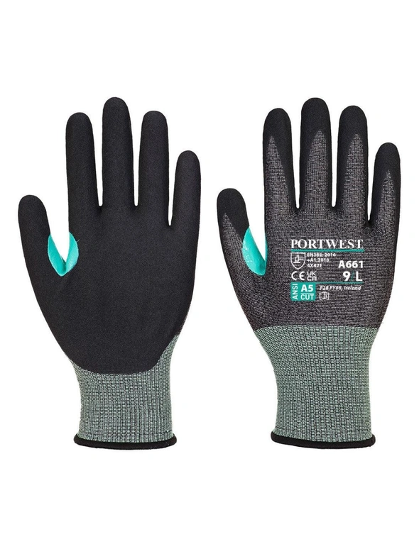 Portwest Mens CS Cut E18 Nitrile Gloves, hi-res image number null
