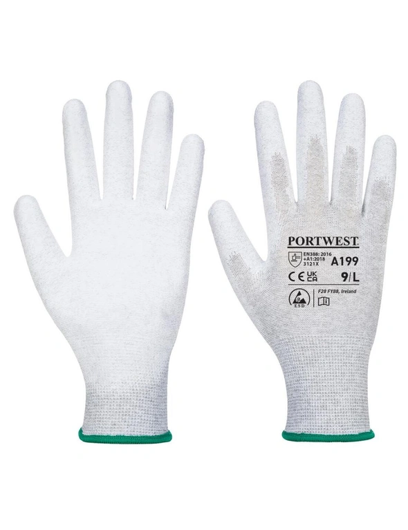 Portwest Unisex Adult A199 PU Palm Grip Gloves, hi-res image number null