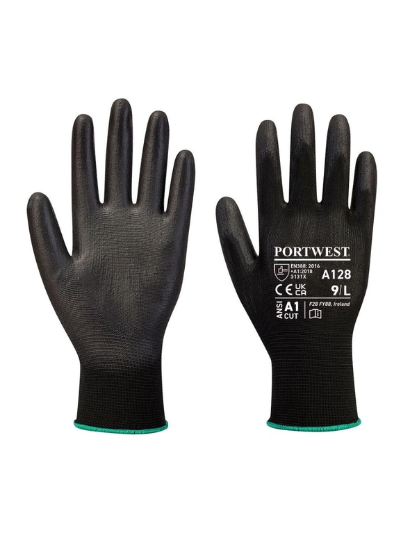 Portwest Unisex Adult A128 PU Palm Grip Gloves, hi-res image number null