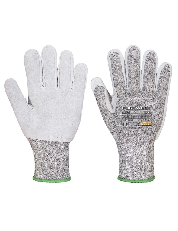 Portwest Unisex Adult A674 CS F13 Leather Cut Resistant Gloves, hi-res image number null