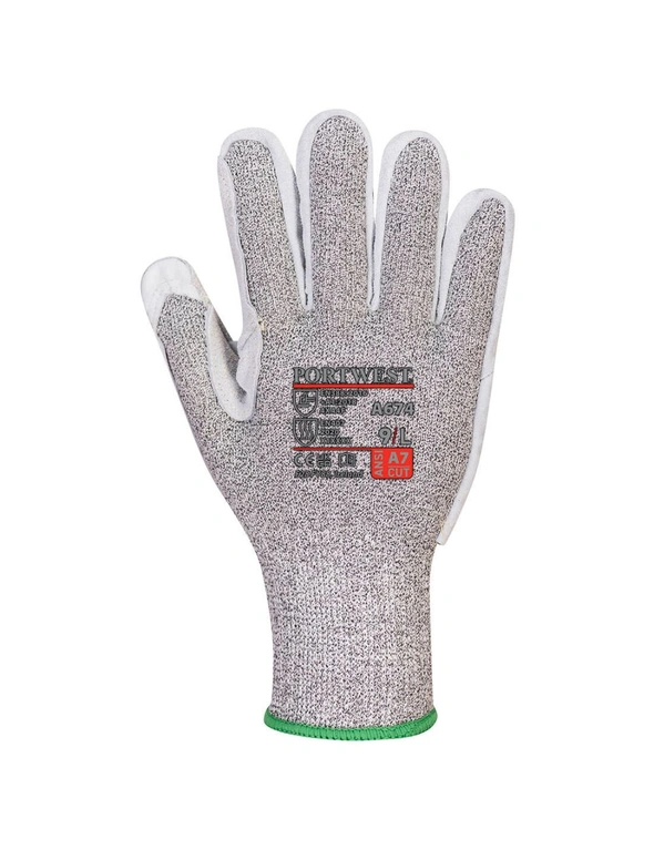 Portwest Unisex Adult A674 CS F13 Leather Cut Resistant Gloves, hi-res image number null