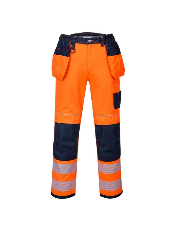 Portwest Mens PW3 Hi-Vis Holster Pocket Safety Work Trousers, hi-res image number null