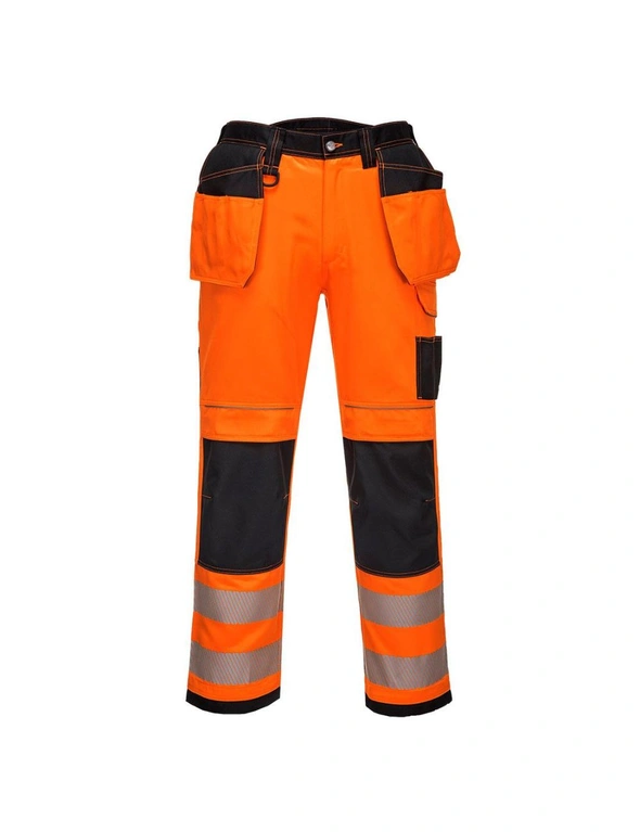 Portwest Mens PW3 Hi-Vis Holster Pocket Safety Work Trousers, hi-res image number null