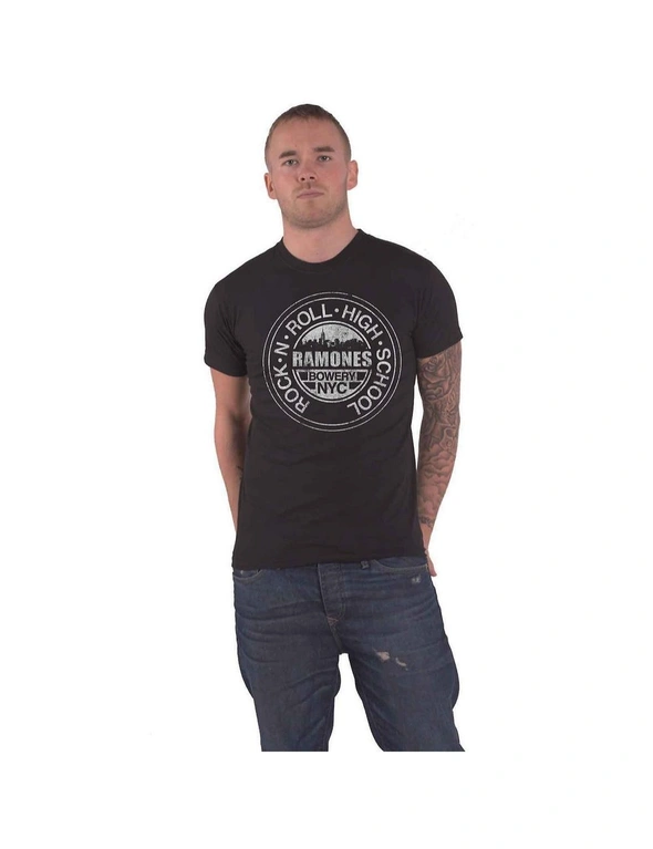 Ramones Unisex Adult Rock ´n Roll High School Bowery New York T-Shirt, hi-res image number null