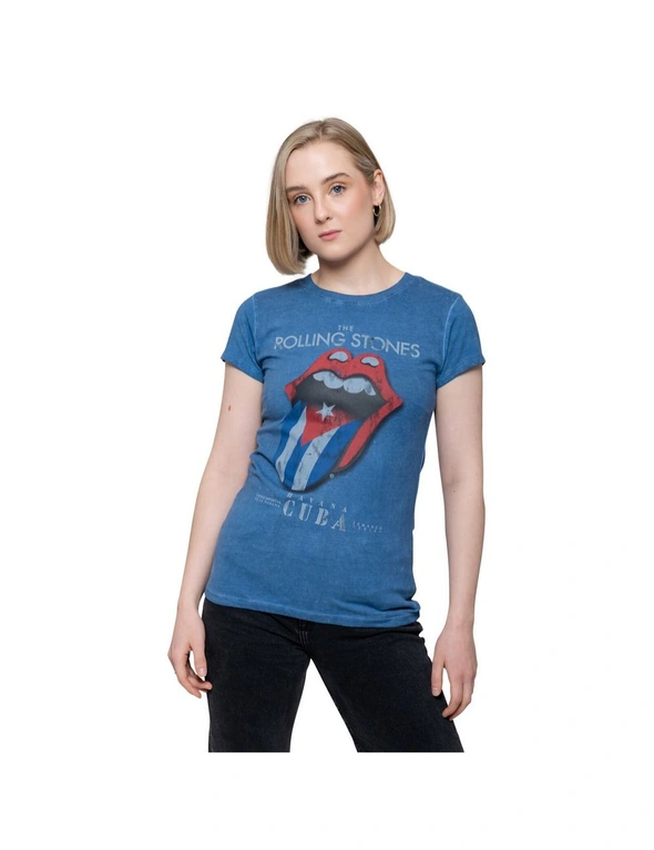 The Rolling Stones Womens/Ladies Havana Cuba T-Shirt, hi-res image number null