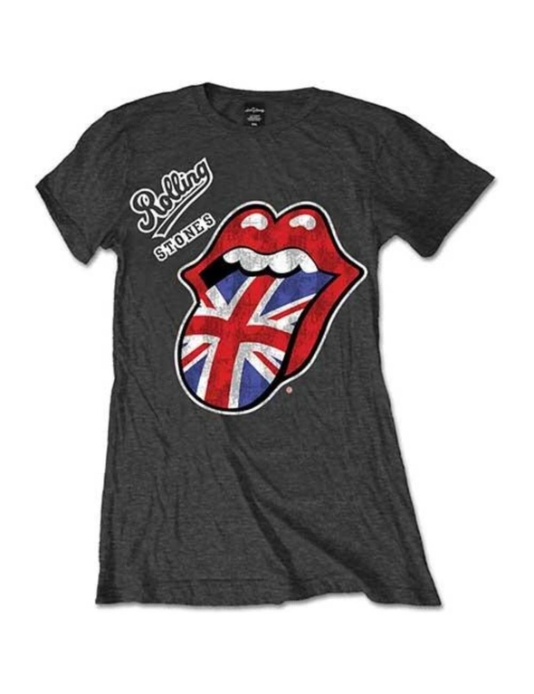 The Rolling Stones Womens/Ladies Union Jack Logo T-Shirt, hi-res image number null