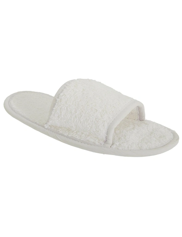 Towel City Classic Unisex Terry Slippers (Open Toe), hi-res image number null